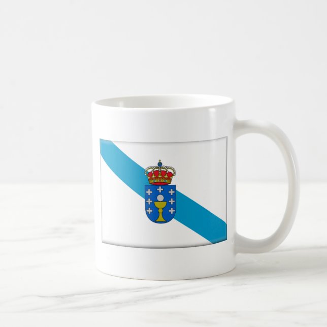 Galicia (Spain) Flag Coffee Mug (Right)
