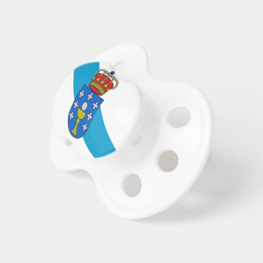 Galicia (Spain) Flag Pacifier (Front Right)