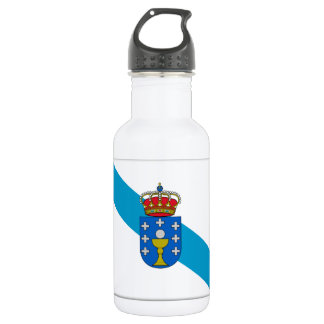 Galicia (Spain) Flag Stainless Steel Water Bottle