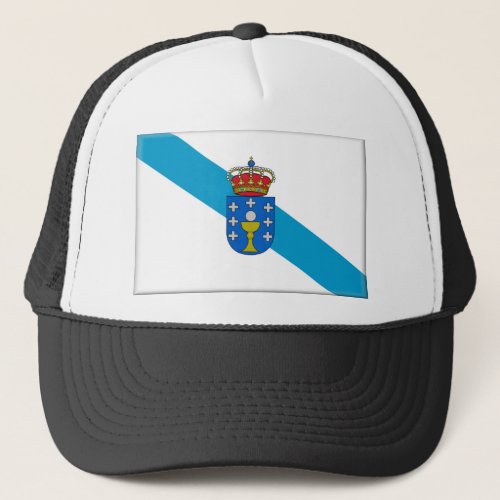 Galicia Spain Flag Trucker Hat