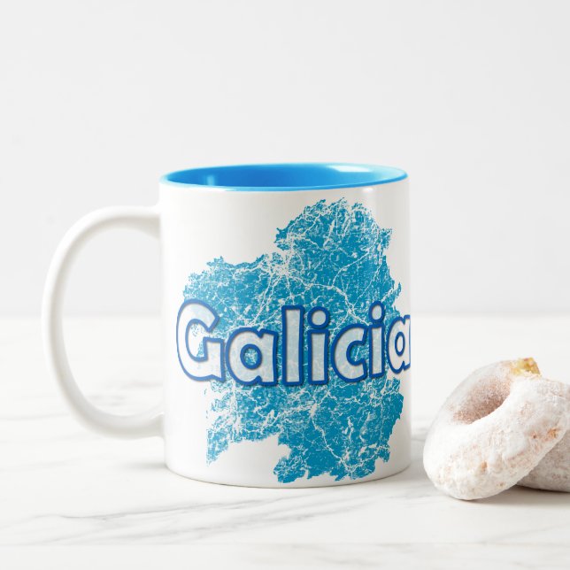 Galicia Two-Tone Coffee Mug (With Donut)
