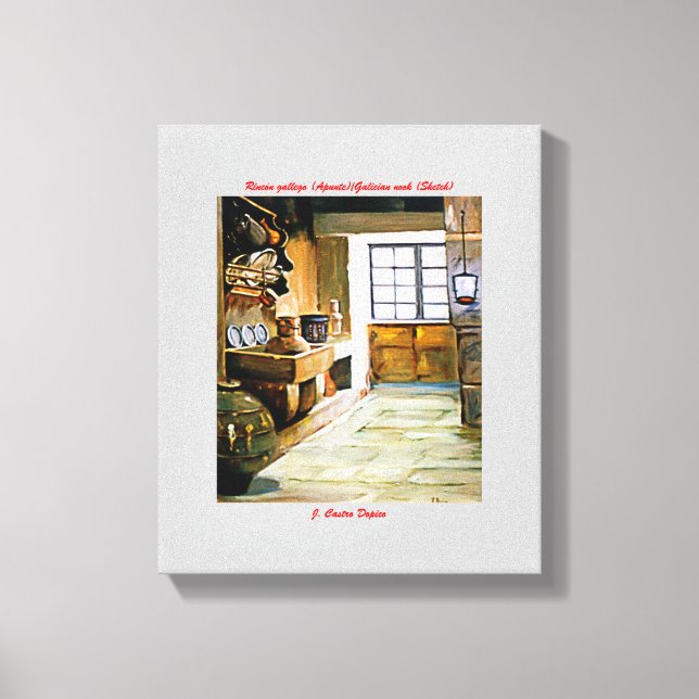 Galician Corner (Point)/Galician nook (Sketch) Canvas Print (Front)