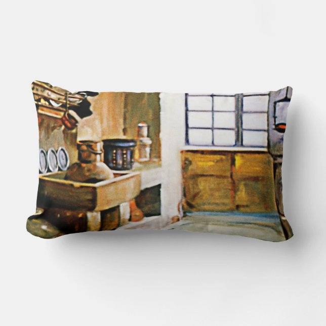 Galician Corner (Point)/Galician nook (Sketch) Lumbar Pillow (Front)