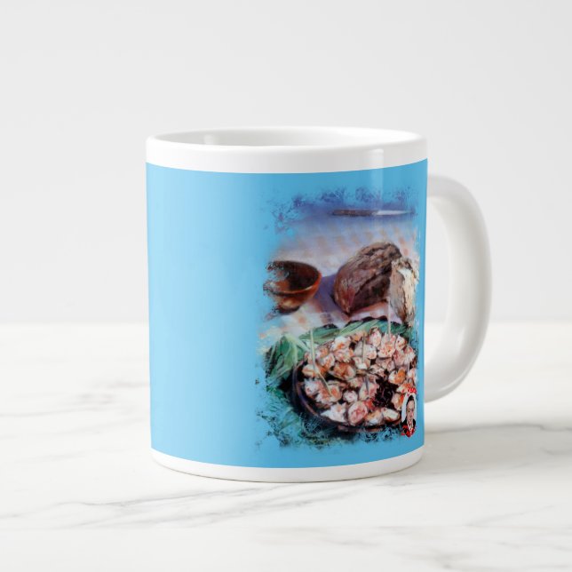 Galician-style octopus giant coffee mug (Front Right)
