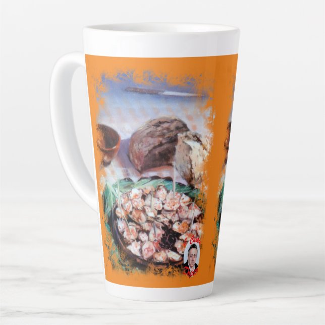 Galician-style octopus latte mug (Left Angle)