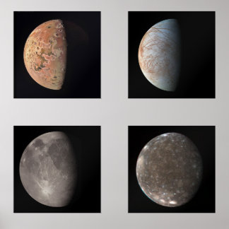 Galilean Moons Photo Print Set