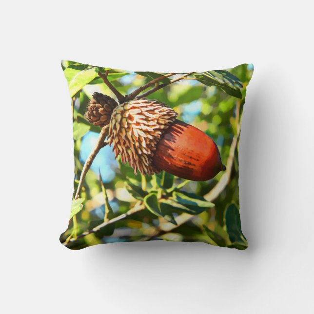 Galilee Acorn Throw Pillow (Front)