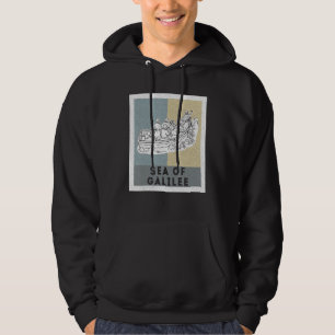 Galilee seas storms religious Christians Christian Hoodie