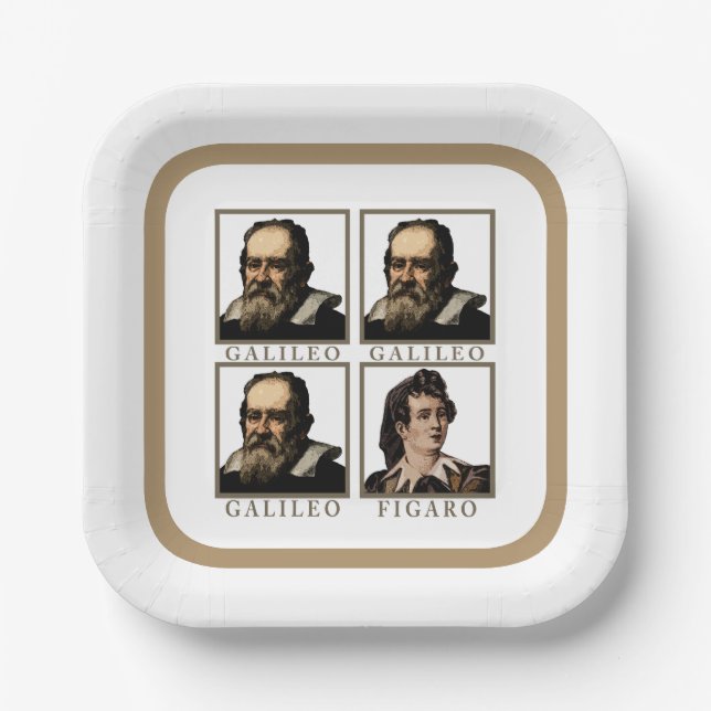 Galileo Figaro Paper Plates (Front)