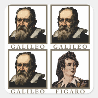 Galileo Figaro Square Sticker