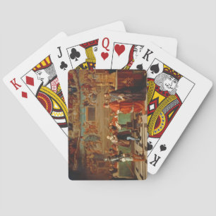 Galileo Galilei (1564-1642) before members of the Poker Cards