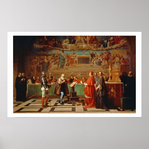 Galileo Galilei 1564_1642 before members of the Poster