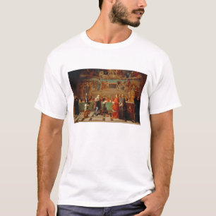 Galileo Galilei (1564-1642) before members of the T-Shirt