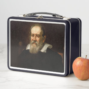 Galileo Galilei Father of Modern Science Astronomy Metal Lunch Box