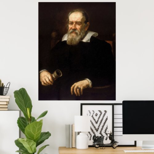 Galileo Galilei Father of Modern Science Astronomy Poster