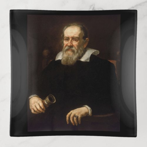 Galileo Galilei Father of Modern Science Astronomy Trinket Tray