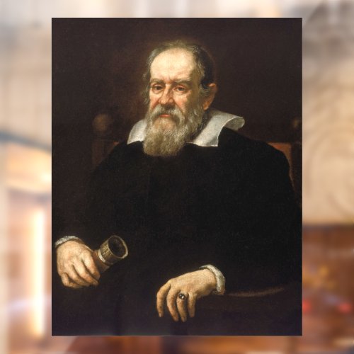 Galileo Galilei Father of Modern Science Astronomy Window Cling