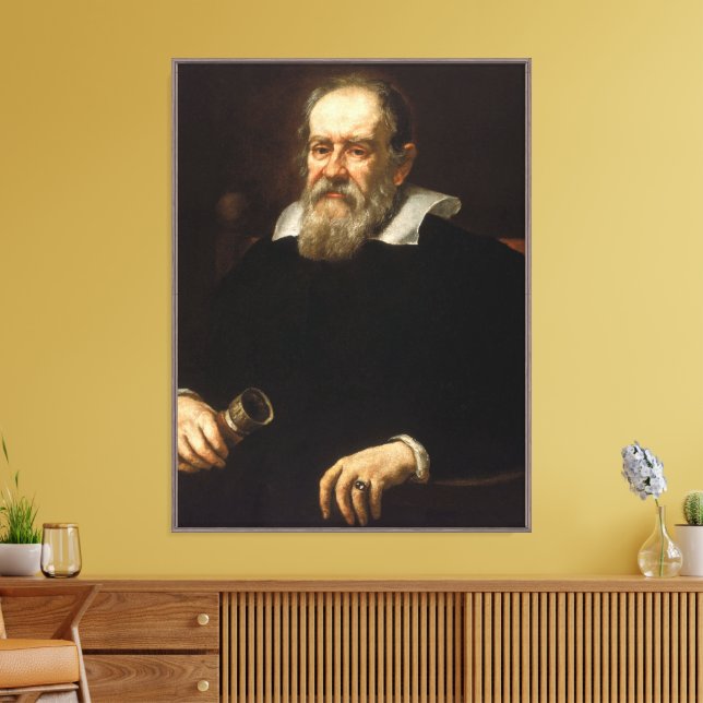 Galileo Galilei: Father of Science & Astronomy Canvas Print (Insitu(LivingRoom))