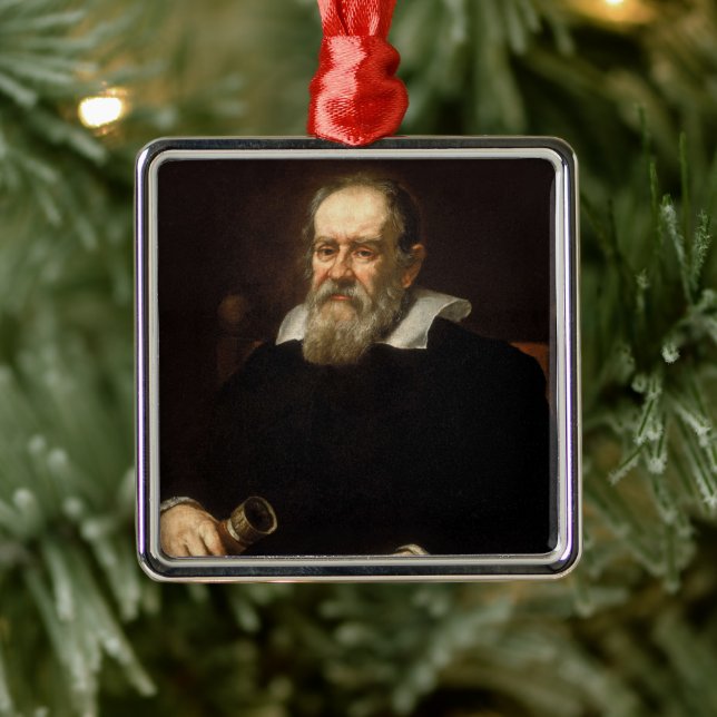 Galileo Galilei: Father of Science & Astronomy Metal Ornament (Tree)