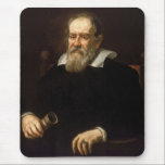 Galileo Galilei: Father of Science & Astronomy Mouse Pad<br><div class="desc">Justus Sustermans, a Flemish artist, captured Galileo Galilei in oil paint around 1636. The portrait depicts the renowned scientist in his later years. Seated in a chair, his white beard and dark clothing convey a sense of age and experience. A telescope, the instrument that revolutionized his life's work, rests prominently...</div>
