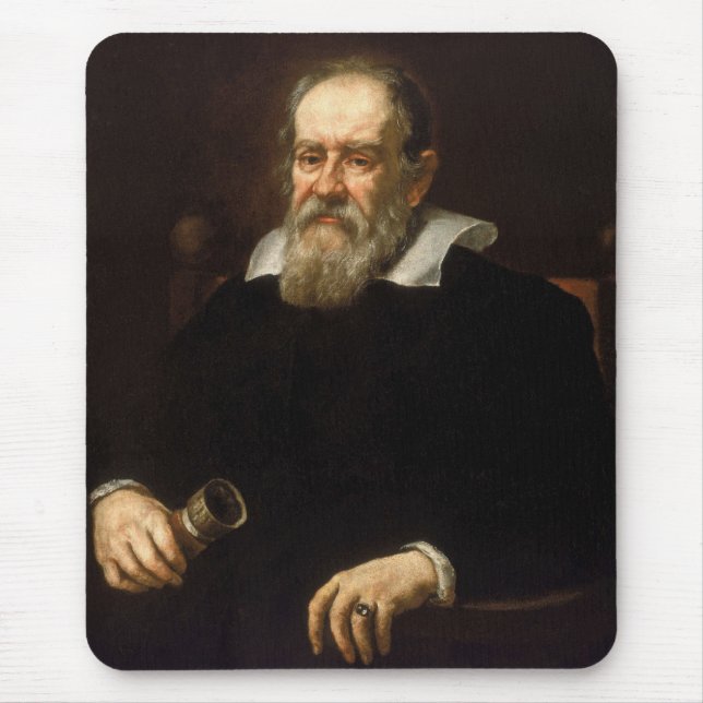 Galileo Galilei: Father of Science & Astronomy Mouse Pad (Front)