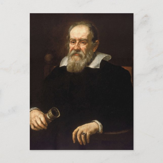 Galileo Galilei: Father of Science & Astronomy Postcard (Front)