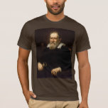 Galileo Galilei: Father of Science & Astronomy T-Shirt<br><div class="desc">Justus Sustermans, a Flemish artist, captured Galileo Galilei in oil paint around 1636. The portrait depicts the renowned scientist in his later years. Seated in a chair, his white beard and dark clothing convey a sense of age and experience. A telescope, the instrument that revolutionized his life's work, rests prominently...</div>