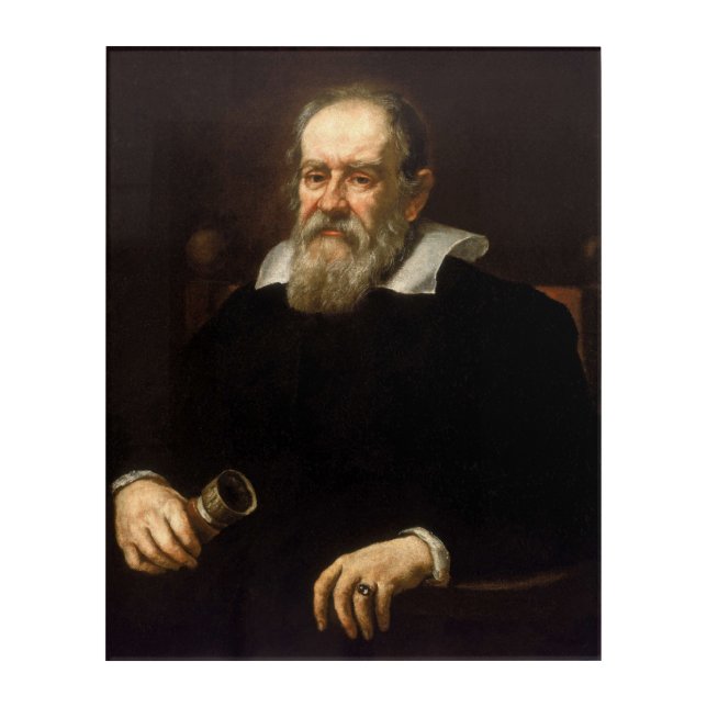 Galileo Galilei: Science, Astronomy, Physics, Acrylic Print (Front)
