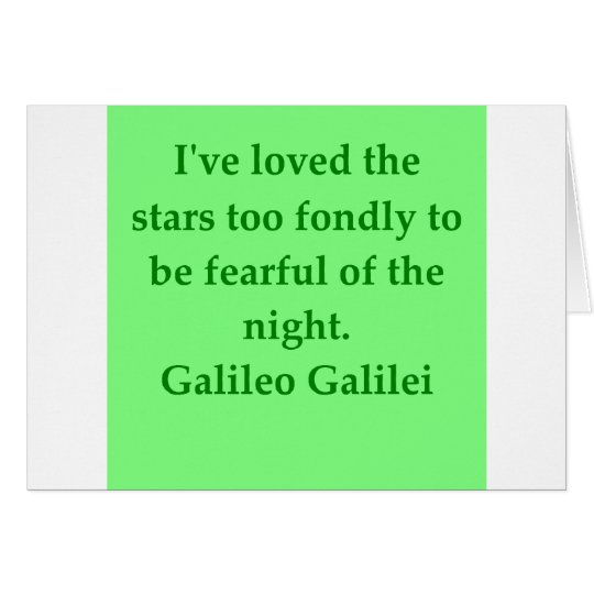 Galileo quote card