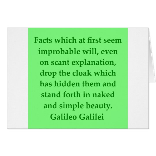 Galileo quote card