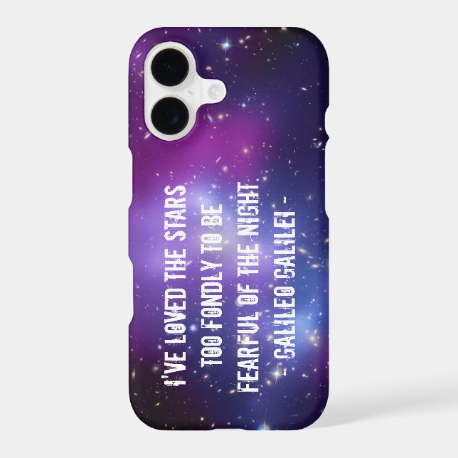 Galileo Quote Galaxy Cluster Case-Mate iPhone Case (Back)