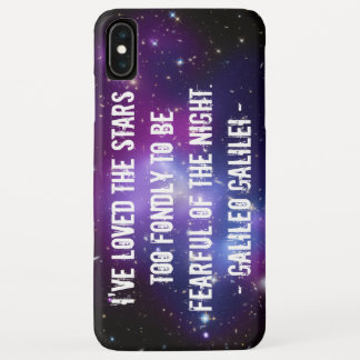 Galileo Quote Galaxy Cluster iPhone XS Max Case