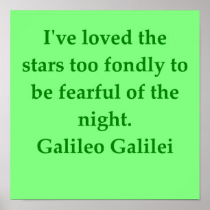 Galileo quote poster