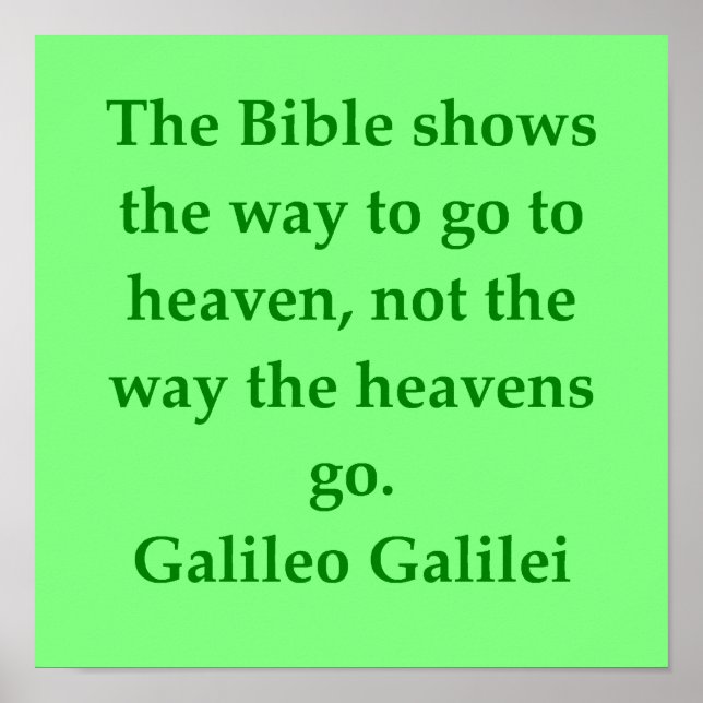 Galileo quote poster (Front)
