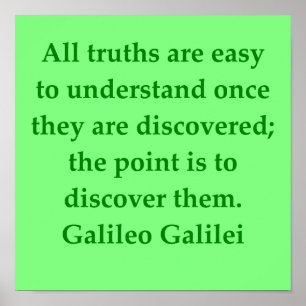 Galileo quote poster