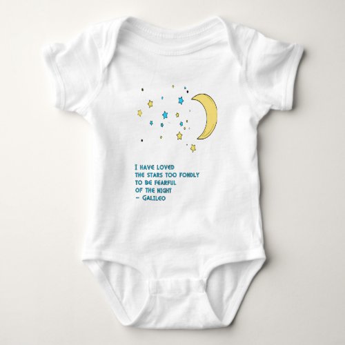 Galileo Stars Quote Baby Bodysuit