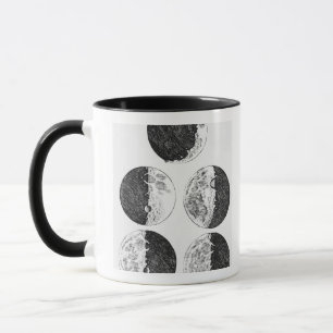 Galileo's drawings of the phases of the moon mug