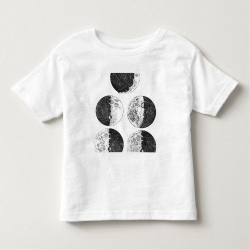 Galileos drawings of the phases of the moon toddler t_shirt