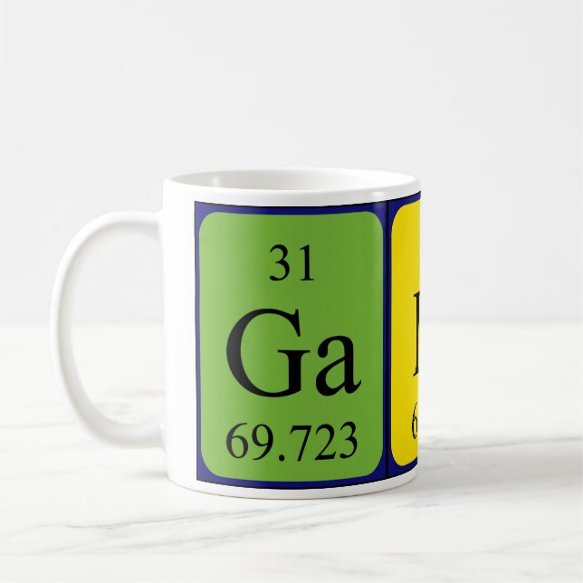 Galina periodic table name mug (Left)