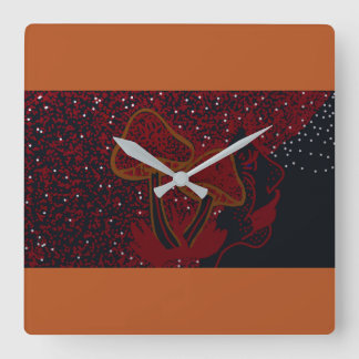 Galispheere, Mushroom Woman of the Raining Stars Square Wall Clock