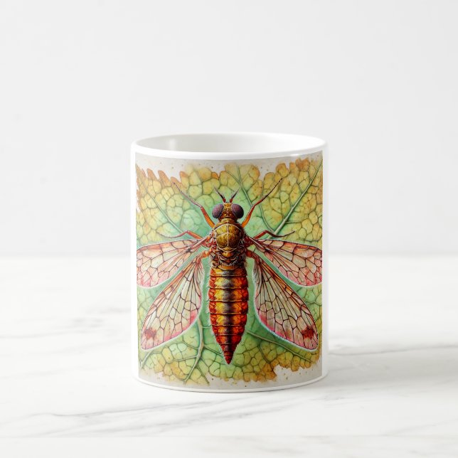Gall midge insect 160924IREF206 - Watercolor Coffee Mug (Center)