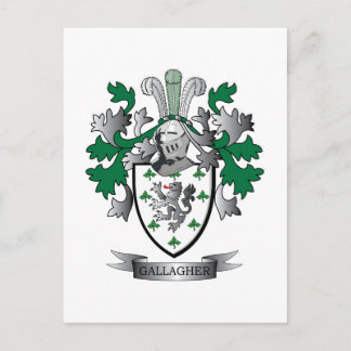 Gallagher Coat of Arms Postcard