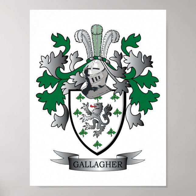 Gallagher Coat of Arms Poster (Front)