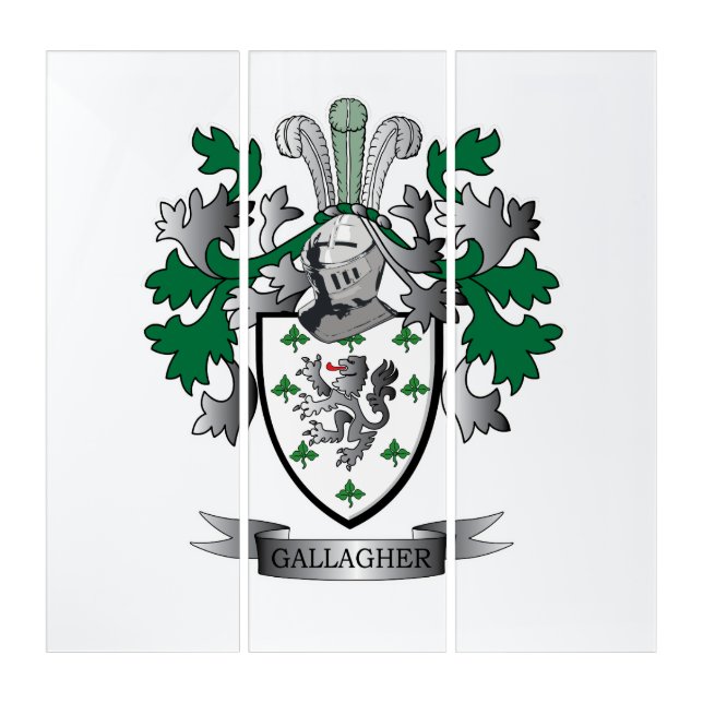 Gallagher Coat of Arms Triptych (Front)