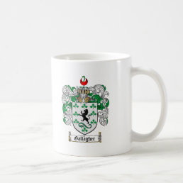 GALLAGHER FAMILY CREST -  GALLAGHER COAT OF ARMS COFFEE MUG