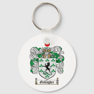 GALLAGHER FAMILY CREST -  GALLAGHER COAT OF ARMS KEYCHAIN