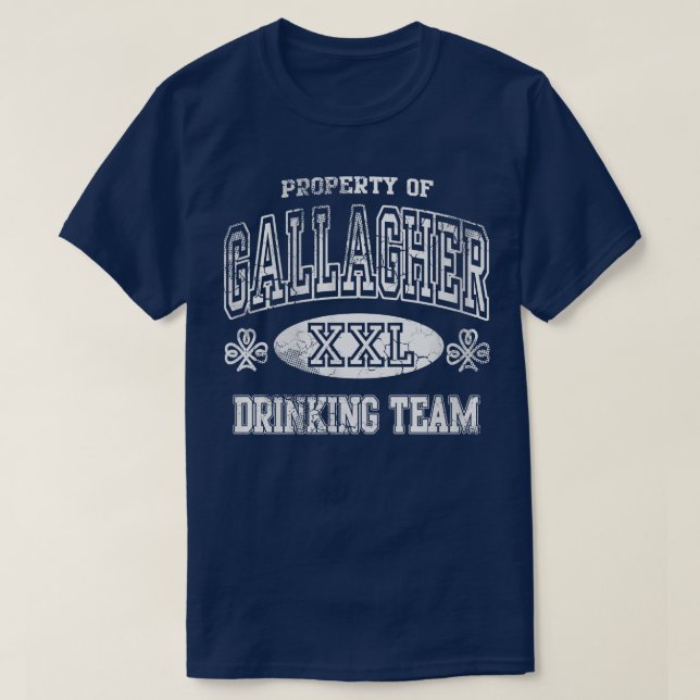 Gallagher Irish Drinking Team St Patricks Day T-Shirt (Design Front)