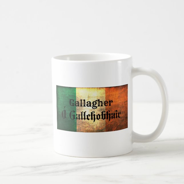 Gallagher Irish Flag Coffee Mug (Right)