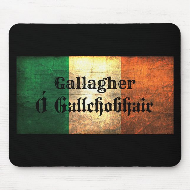 Gallagher Irish Flag Mouse Pad (Front)