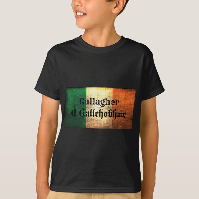 Gallagher Irish Flag T-Shirt (Front)